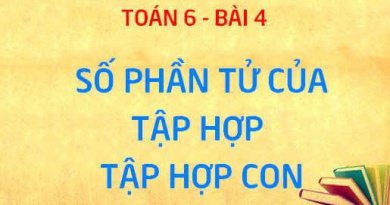 Số phần tử của tập hợp, tập hợp con là gì? - Toán 6 bài 4